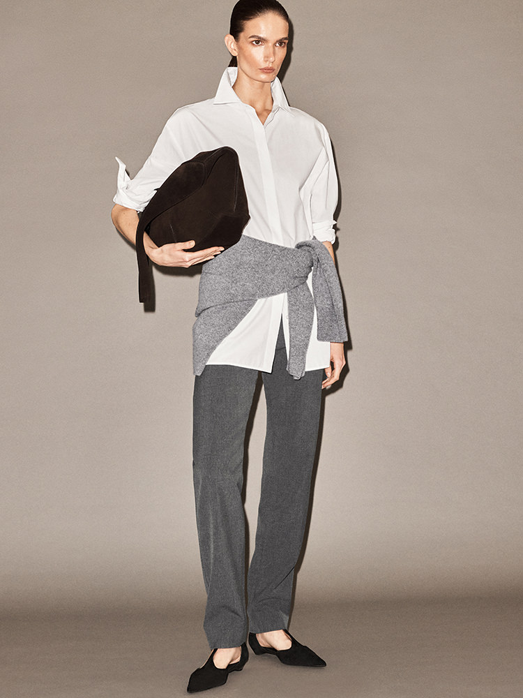 スリムストレートレッグパンツ